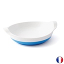 Assiette creuse en mélamine avec antidérapant, coloris variés - lot de 12