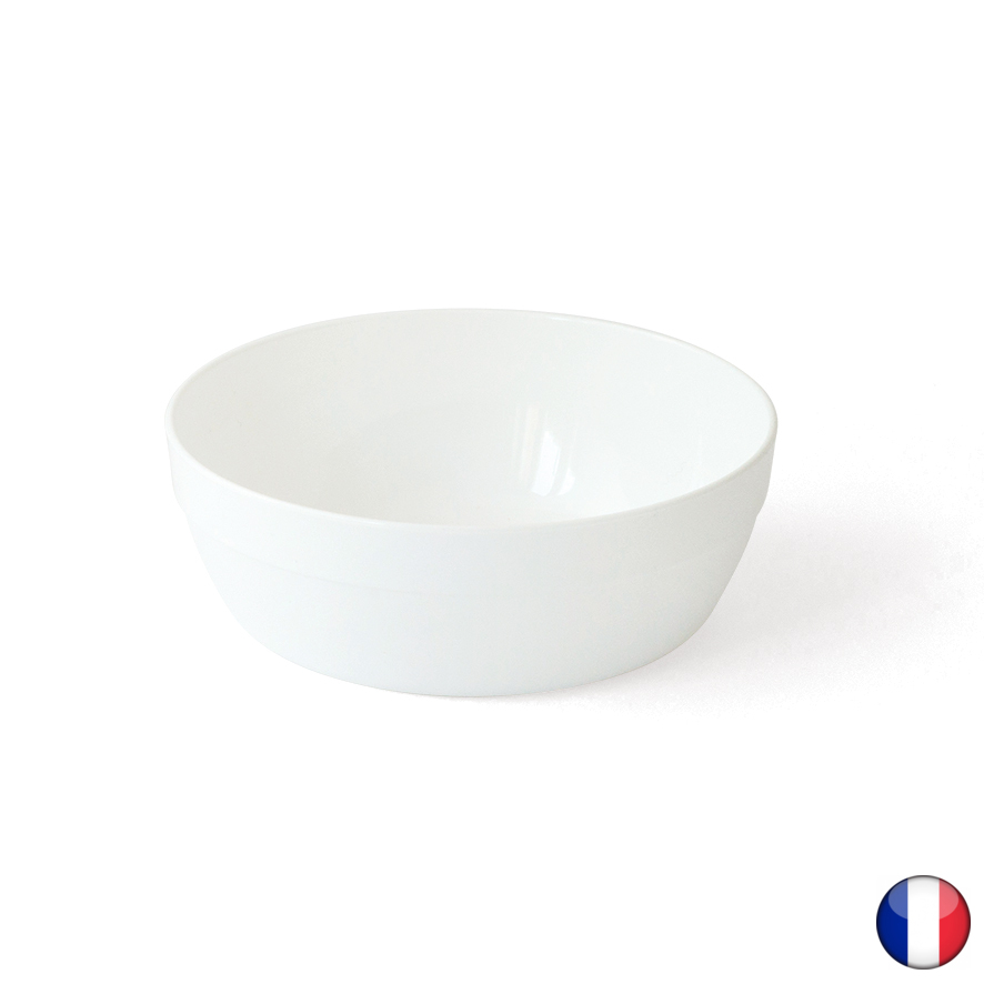 [2548_LOT] Coupelle Polypropylène 60cl, coloris au choix - Lot de 6 (Blanc)