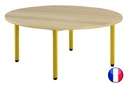 Table ronde pour crèche et maternelle 120cm, tailles 1 à 5