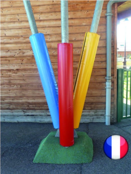 [7577] Protections de poteaux cylindriques pour sécurité en crèche, Hauteur 1m (Blanc, Small)