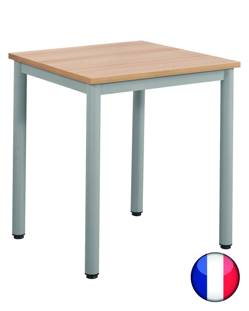 Table carrée pour crèche et maternelle, 60 cm, taille 1 à 3