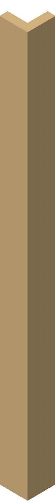 [6465] Protection d'angle en mousse avec fixation velcro - Hauteur 1m (Argile)