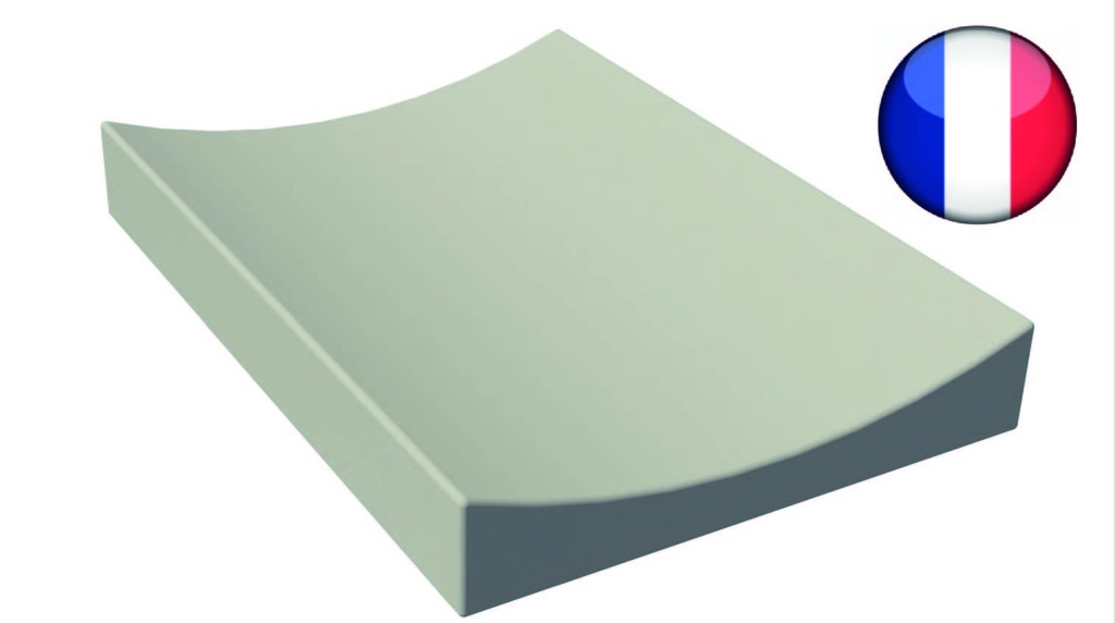 [6489] Matelas de change à rebords sécurisés 700 x 500 mm (Argile)