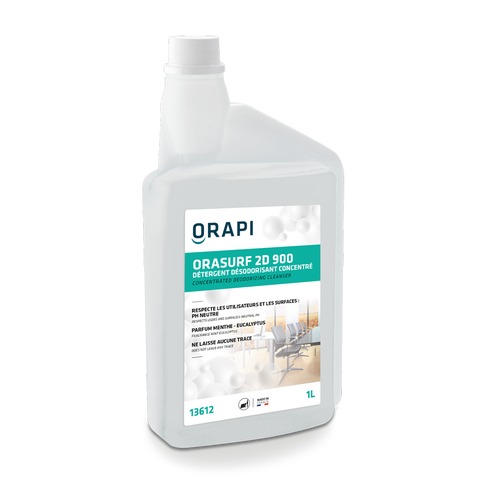[1137] Nettoyant Désodorisant Neutre ORASURF 2D 900 pour Surfaces Lavables et Sols (1L)