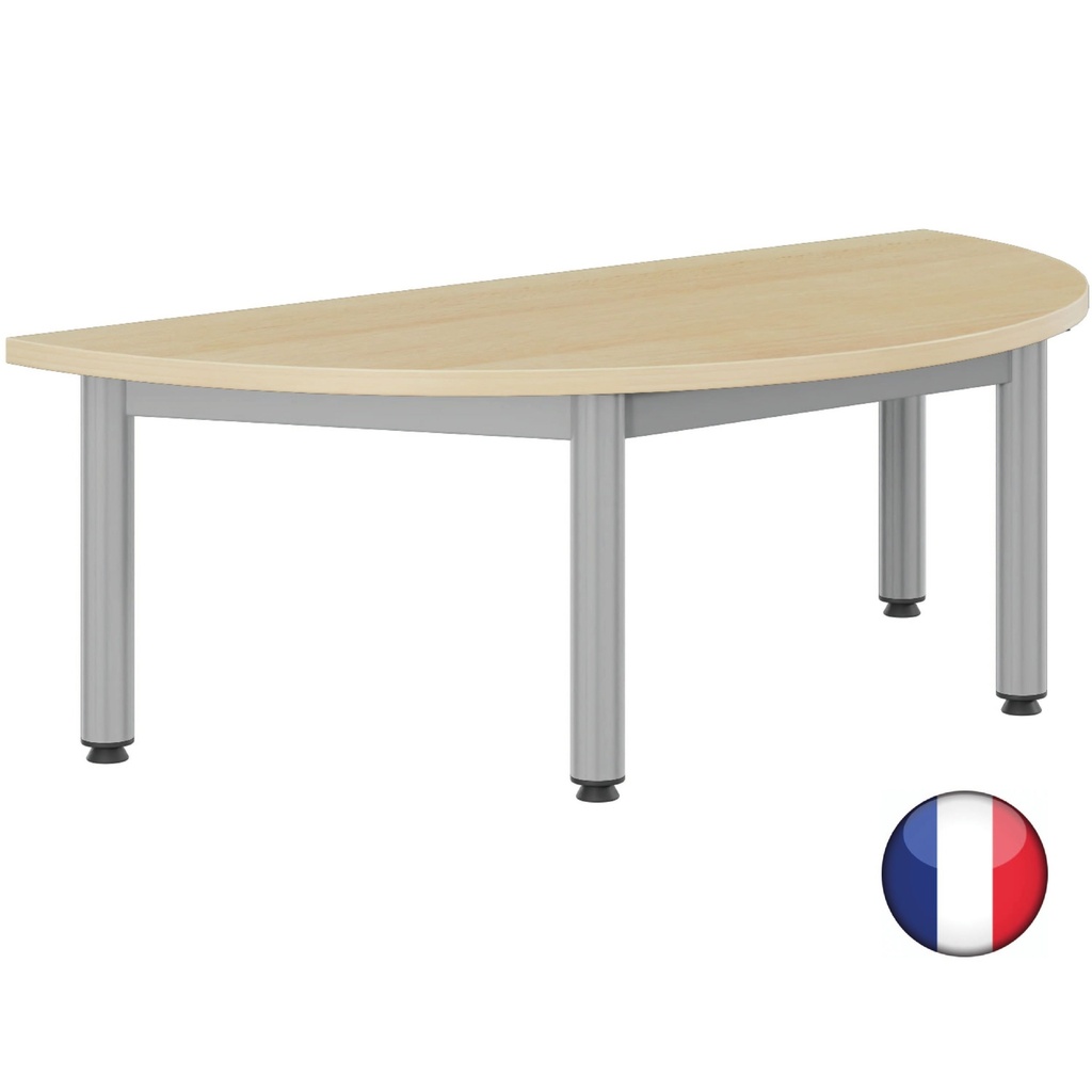 Table demi-cercle pour enfants, tailles 0 à 4, robuste et adaptable
