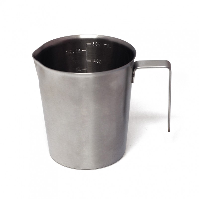 [7714_LOT] Pichet gradué empilable en inox, lot de 2 (500ml)