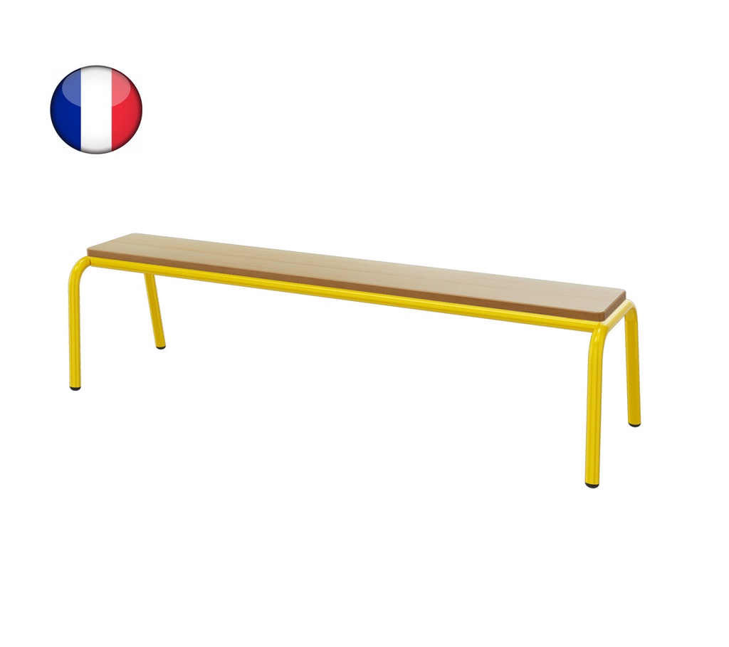 Banc sans dossier empilable pour enfants, tailles 1 à 3