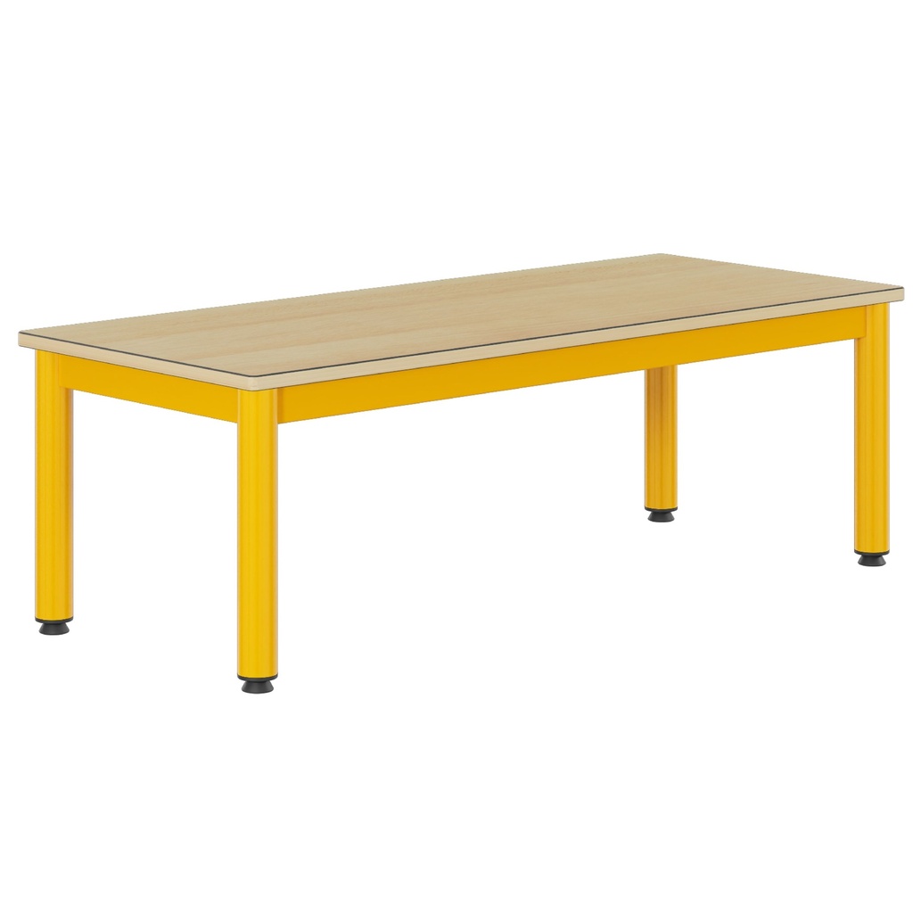 [2612] Table rectangulaire pour crèches et maternelles, 120x50 cm, Tailles 0 à 3 (Taille 0)