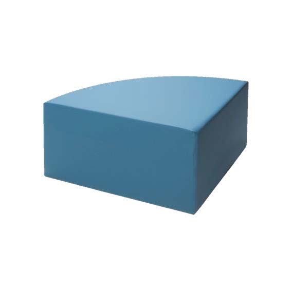 Podium de motricité en mousse 1/4 cercle pour crèche et maternelle, hauteur 20cm