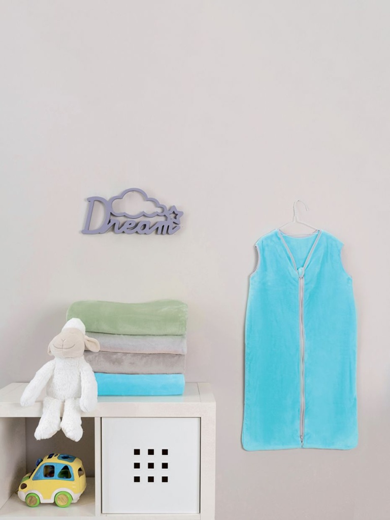 [7303] Turbulette sans manche en microfibre (Bleu, 90cm)
