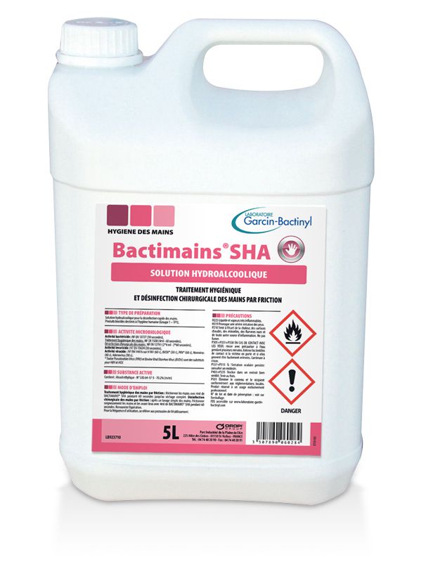 Solution désinfectante hydroalcoolique pour professionnels