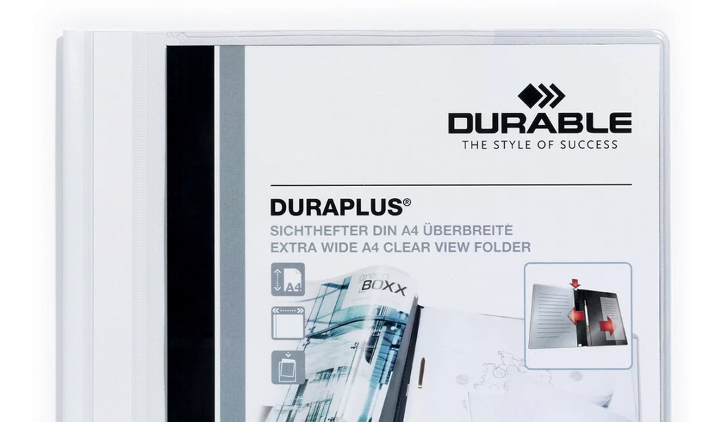 Chemise d'archivage A4 avec couverture transparente, lot de 5