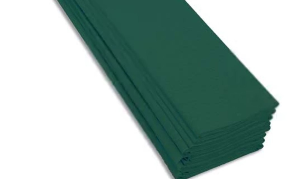 [3554] Feuilles de Crépon Crêpé - Paquet de 10, Coloris Variés (Bleu)