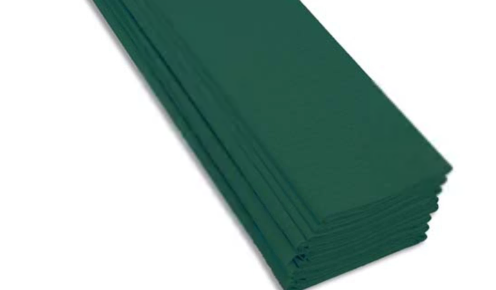 [3554] Feuilles de Crépon Crêpé - Paquet de 10, Coloris Variés (Bleu)