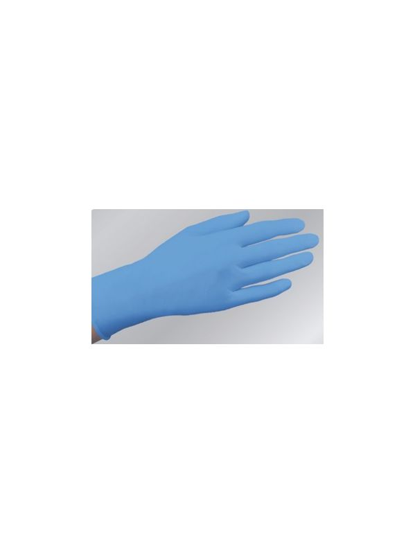 Gants nitrile bleu non poudrés, boite de 100