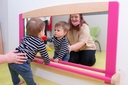 Miroir crèche 120x60 cm avec barre de maintien – Développement moteur et sécurité des tout-petits