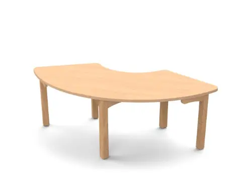 [8713] Table petite enfance en arc de cercle à 5 pieds, de la taille 00 à la taille 2 (Bleu, Taille 00 (taille crèche))