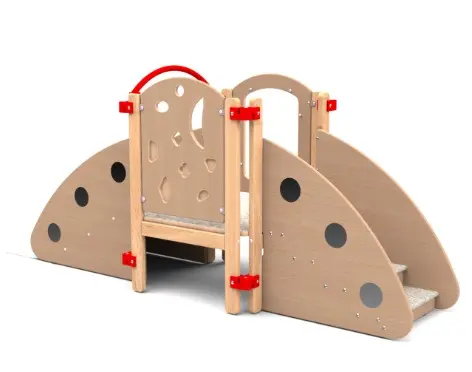 Structure de motricité et toboggan pour enfants, coloris au choix
