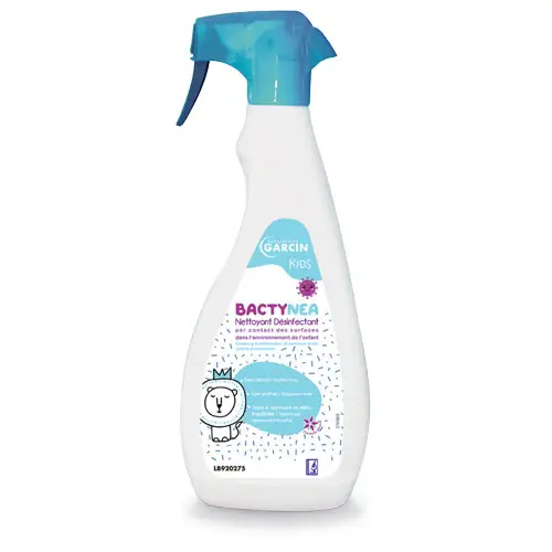 [2383] Nettoyant désinfectant pour sols et surfaces Bactynea KIDS, Spécial crèches et petite enfance (750ml)