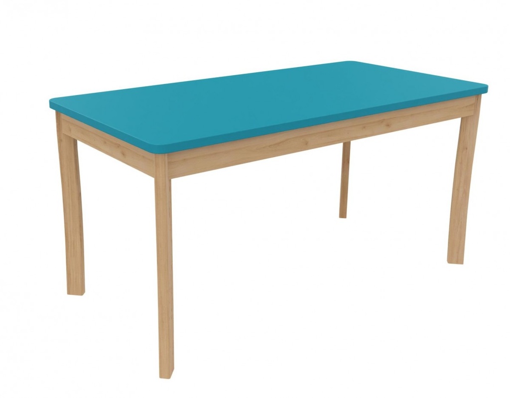 Table rectangulaire colorée K'Briol 120x60, taille 0 à 4