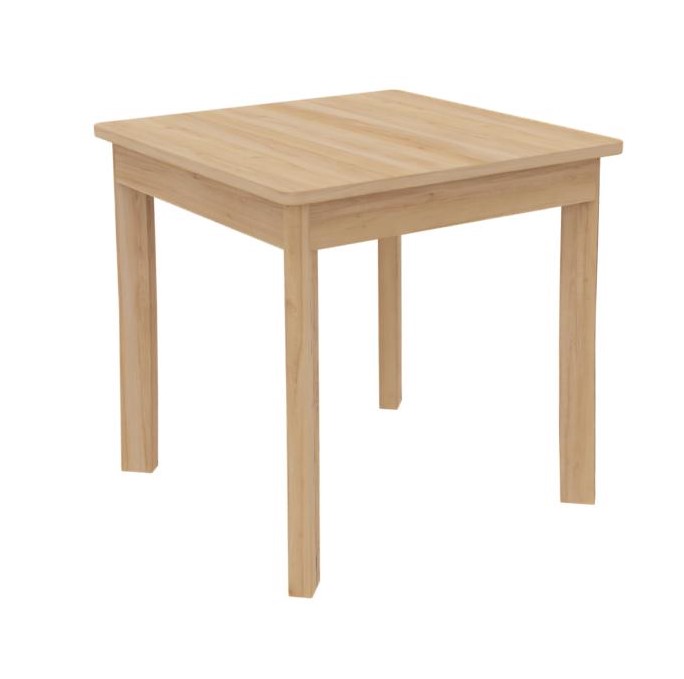 Table K'Briol carrée 60x60 cm finition vernie, Taille 0 à 4