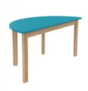 Table K'Briol demi-cercle colorée pour crèches et écoles, tailles 0 à 4