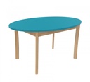 Table K'Briol petite enfance et maternelle Ovale Colorée, taille 0 à 4