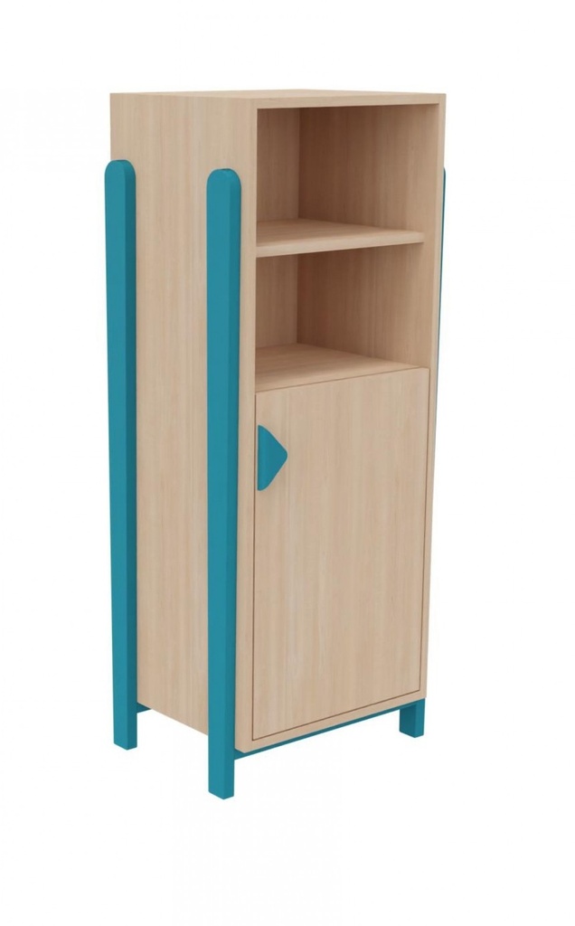 [8310] Meuble de crèche K'Briol colonne 1 porte basse avec serrure (Blanc)