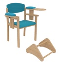 Chaise d'allaitement Nounou K'Briol avec tablette et repose-pieds
