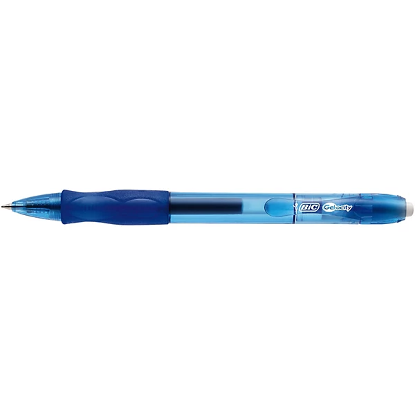 [5187_LOT] Stylo bille rétractable à encre gel - Pointe moyenne 0,7 mm, lot de 4 (Bleu)