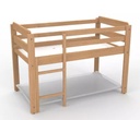 Lit duo combiné bois pour espaces repos en école maternelle