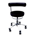 Tabouret ergonomique MERLN à vérin bas pour professionnels de la petite enfance