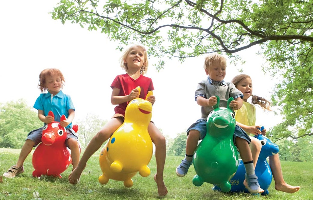 [5499] Cheval sauteur Roddy (Bleu)