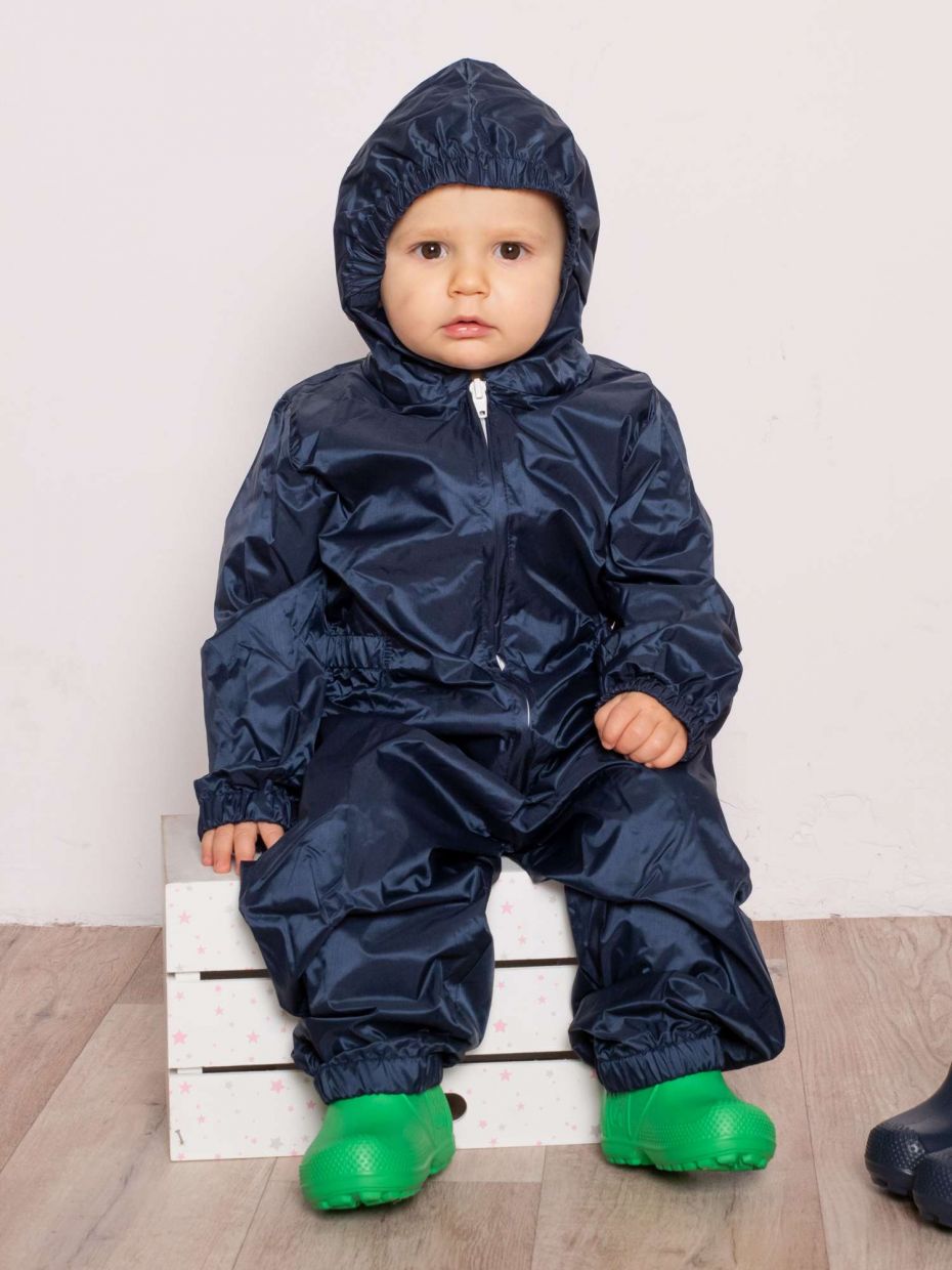 Combinaison de pluie une pièce pour enfant avec capuche – Combinaison