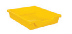 [5837] Bac de rangement robuste en plastique pour meuble PICCOLO, petit format (Blanc)