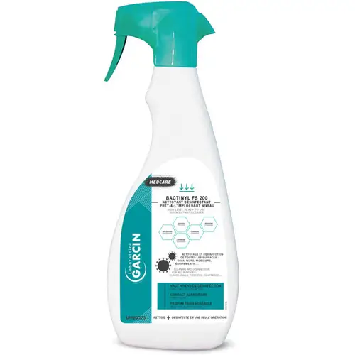 [7697] Nettoyant désinfectant prêt à l'emploi pour surfaces alimentaires Bactinyl FS200 (750ml)