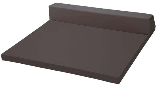 [6890] Tapis en mousse pour bébés avec dossier - 135 x 105 x 25 cm (Argile)