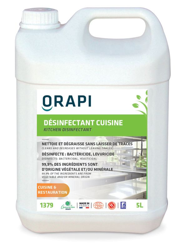 Nettoyant Dégraissant Désinfectant Cuisine Ecocert Sans Rinçage