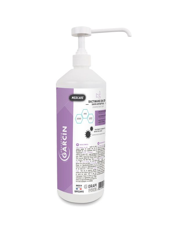 [7744] Savon antiseptique pour désinfection chirurgicale des mains, 5L ou 1L ou airless (1L)