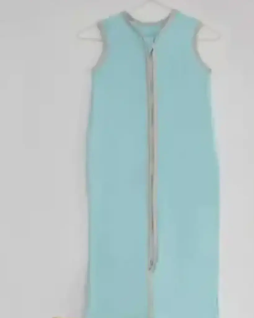 [7218] Turbulette été jersey uni, coloris au choix, longueur ajustable (Bleu, 90cm)