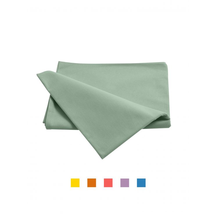 [9392] Draps plats pour lit bébé 120x180cm, lot de 2 (Blanc)