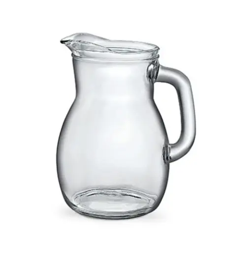 Pichet en verre robuste pour collectivité, lot de 2