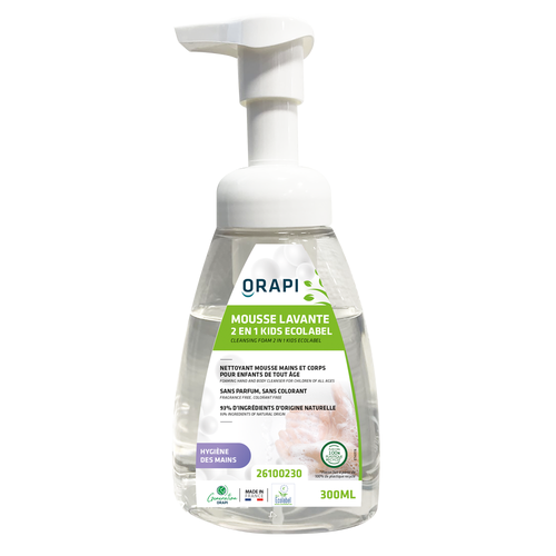 Mousse Lavante savon 2 en 1 pour Enfants – Peaux Sensibles