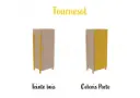 Armoire K'Briol à 1 porte h130 verni naturel ou coloré