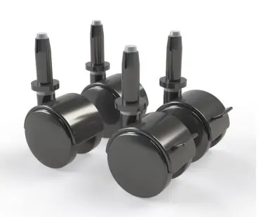 Lot de 4 roulettes multidirectionnelles dont 2 avec freins