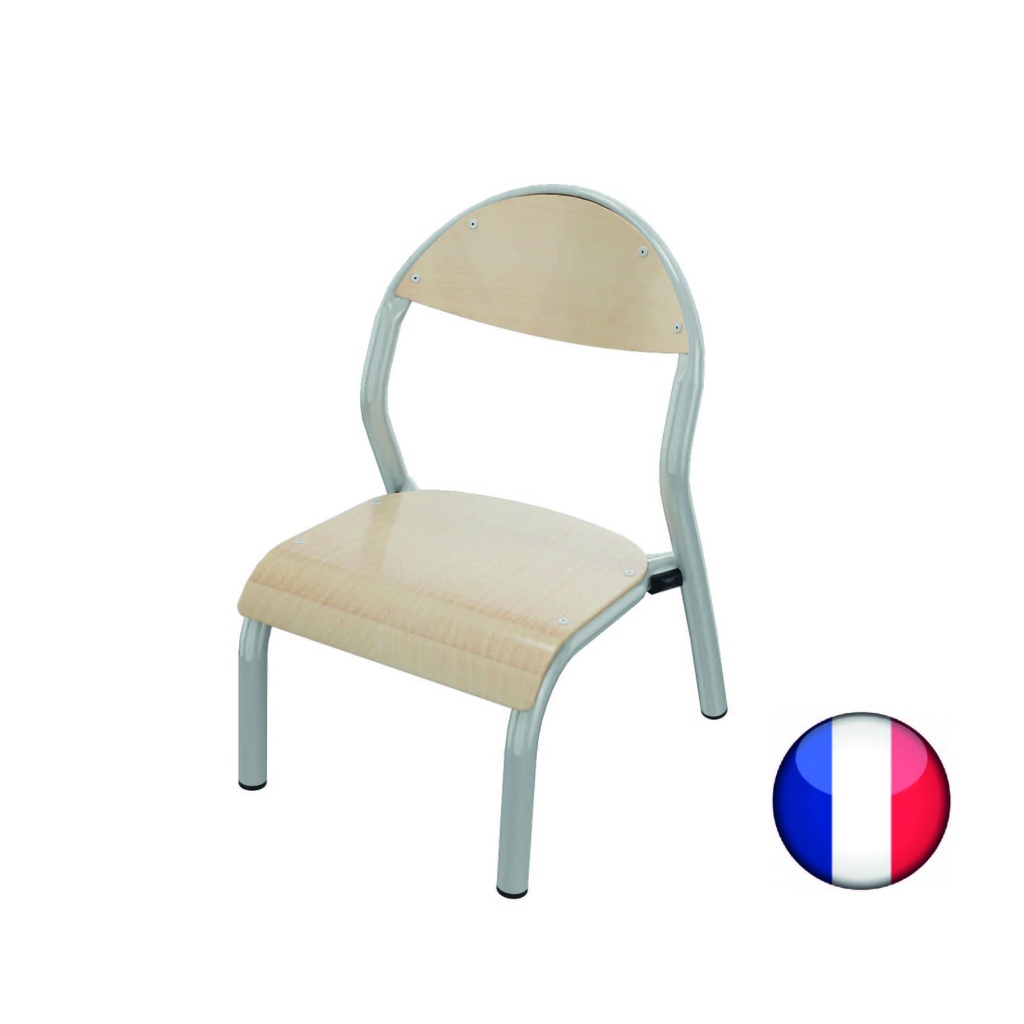 Chaises empilables pour crèche et maternelle, coloris au choix