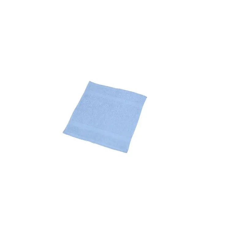 Carré éponge petit format essuie mains ou visage enfant 30x30cm, lot de 10 (Bleu)