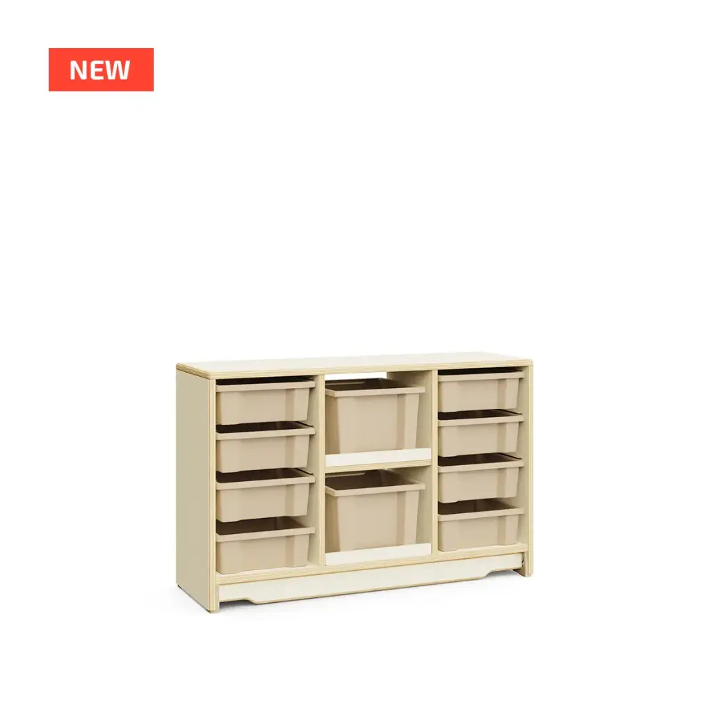 Rangement hauteur d'enfant à 10 bacs PINE (H60cm)