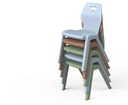 Chaise empilable en polypropylène pour garderies, crèches et écoles