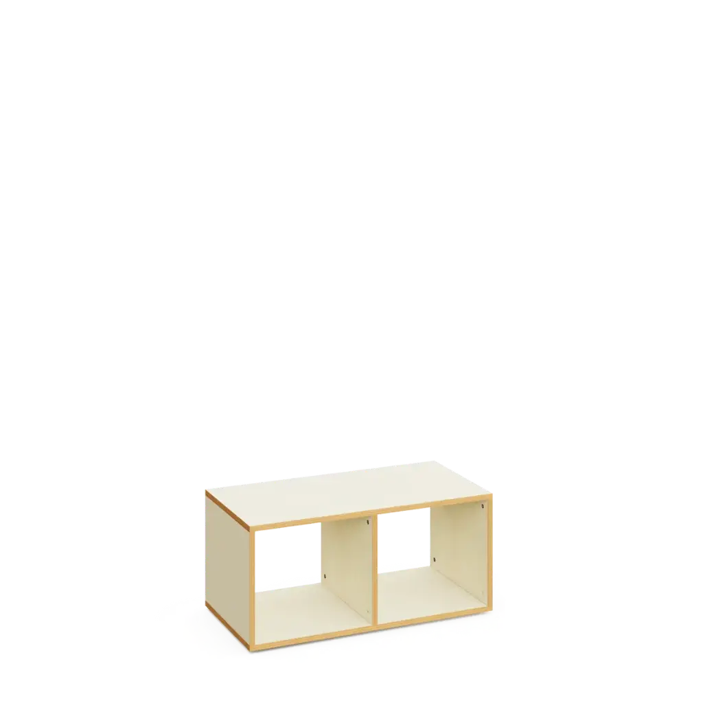 Casier BUNKY hauteur 42 cm – finition érable (Bleu clair)